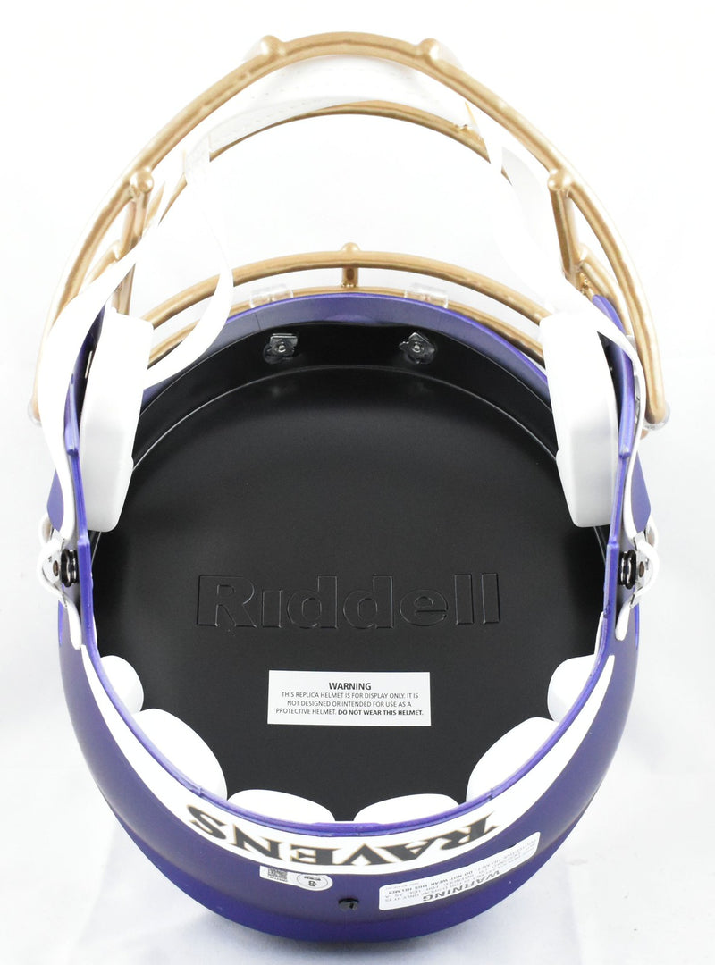Ray Lewis Autographed Baltimore Ravens 2024 Alternate Speed Helmet