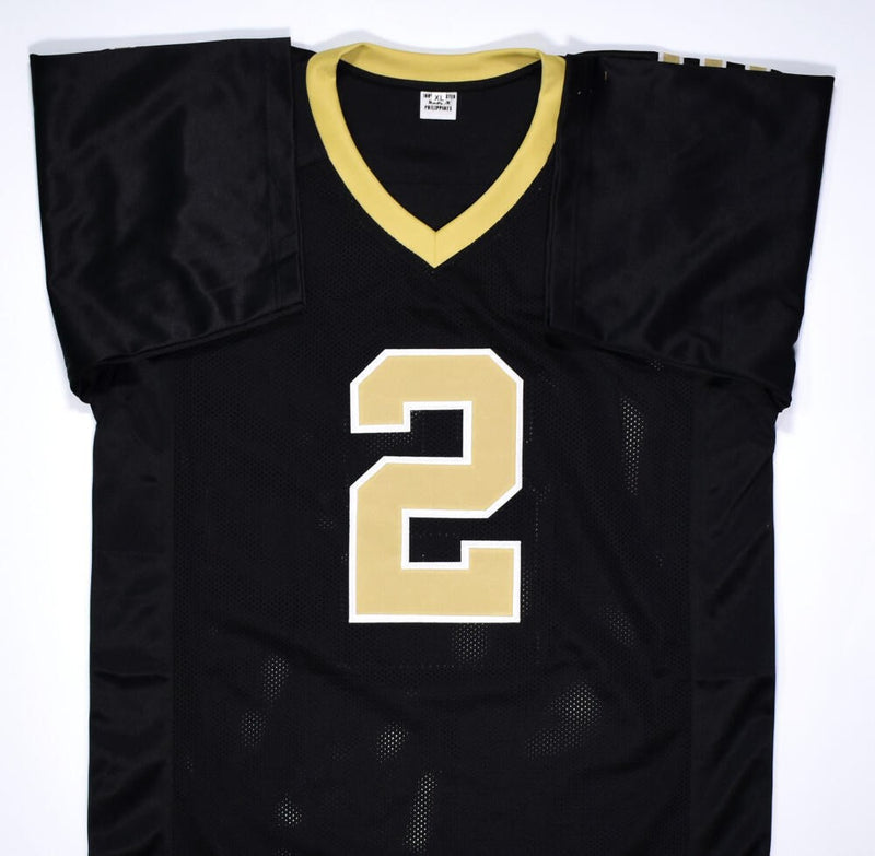 Aaron Brooks Autographed Black Custom Football Jersey