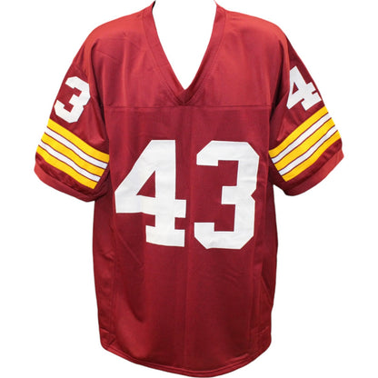 Larry Brown Signed Pro Style Custom Football Jersey (Beckett Witness)