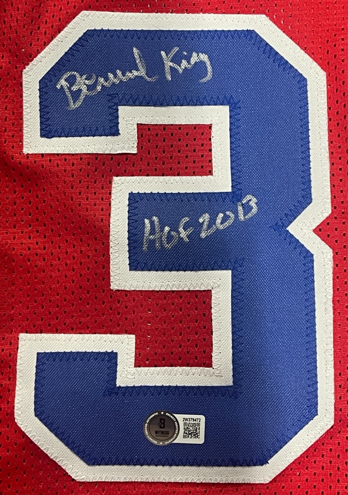 Bernard King Signed Washington Bullets Custom Basketball Jersey (Beckett COA)