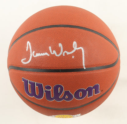 James Worthy Signed Los Angeles Lakers Logo Basketball