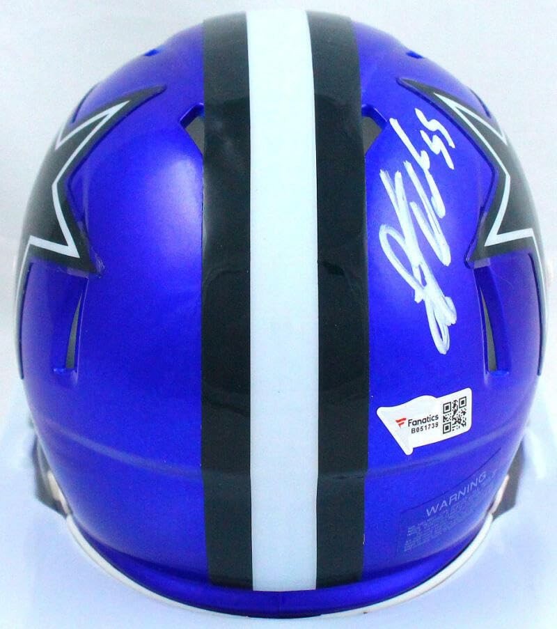 Leighton Vander Esch Signed Dallas Cowboys Flash Mini Helmet