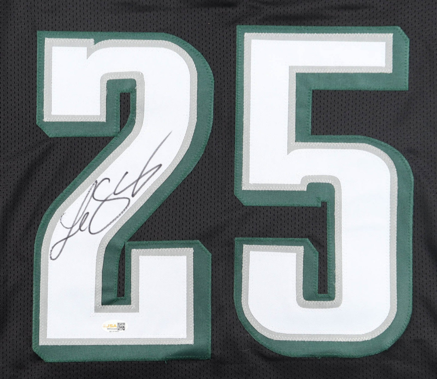 LeSean McCoy Signed Philadelphia Eagles Black Custom Jersey (JSA COA)