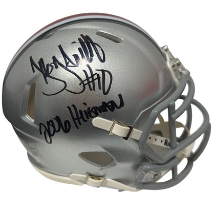 Troy Smith Signed Ohio State Buckeyes Mini Helmet - 2006 Heisman