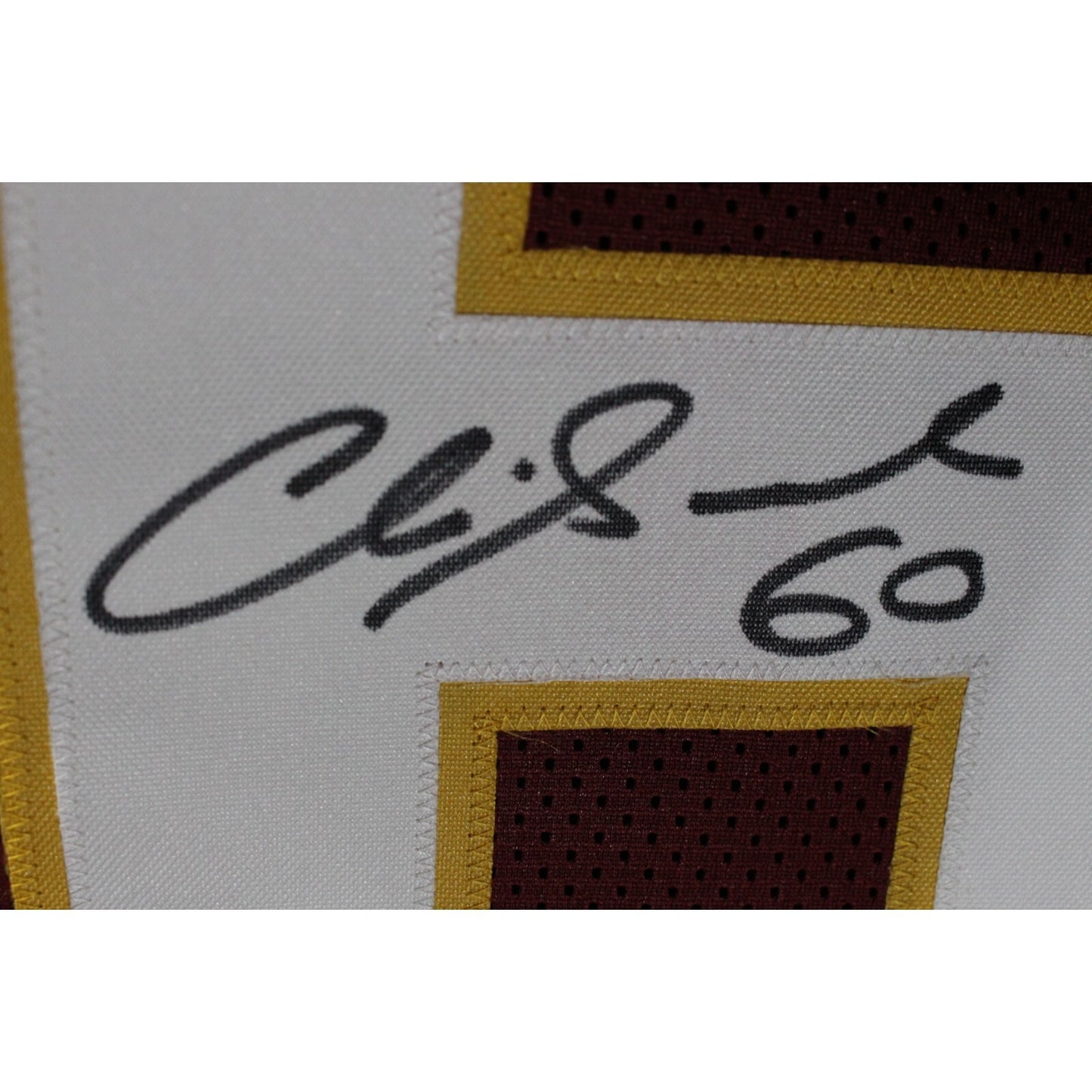 Chris Samuels Autographed Red Pro Style Custom Football Jersey