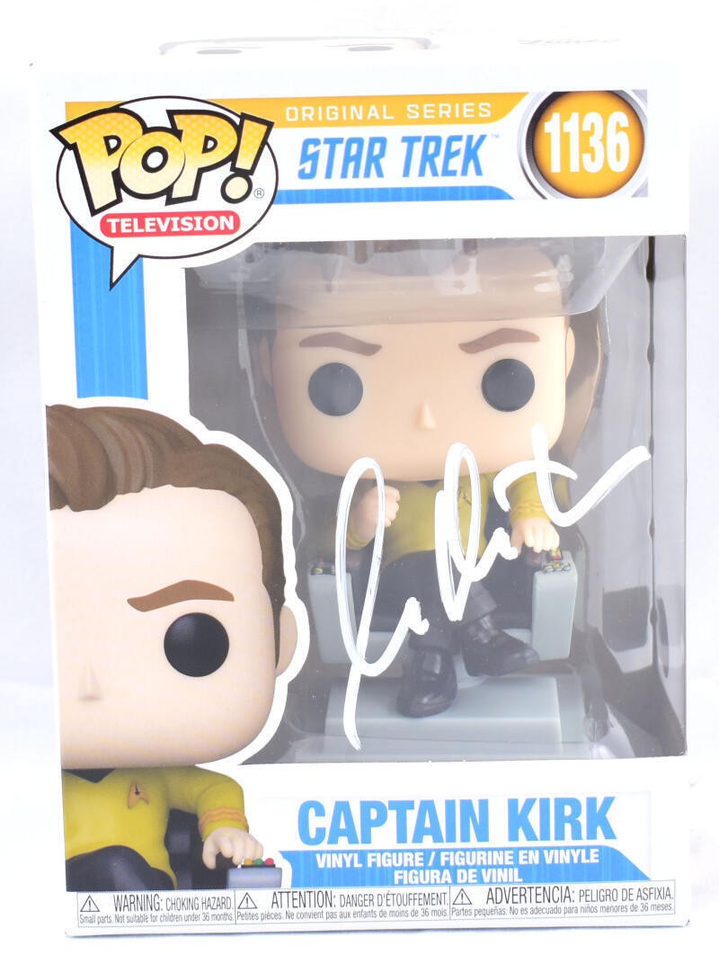 William Shatner Signed Star Trek Funko Pop Figurine #1136