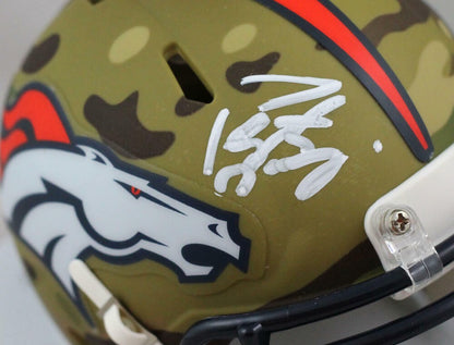 Peyton Manning Signed Denver Broncos Camo Speed Mini Helmet