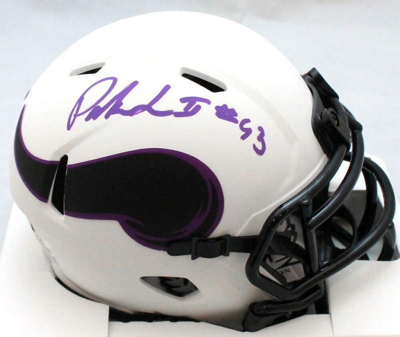 Patrick Jones Autographed Minnesota Vikings Lunar Speed Mini Helmet