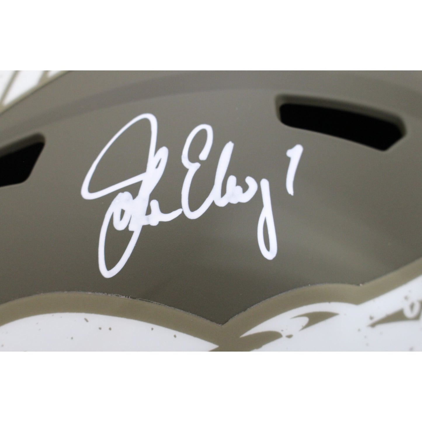 John Elway Signed Denver Broncos 2022 Salute to Service Full Size Helmet