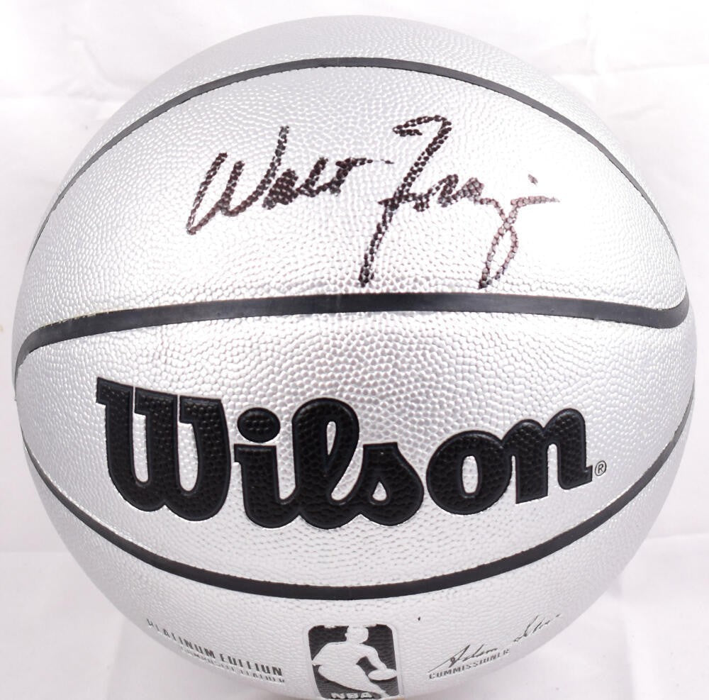 Walt Frazier Autographed Official NBA Wilson Platinum Basketball