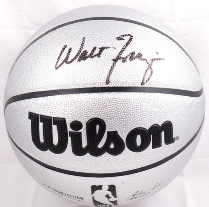 Walt Frazier Autographed Official NBA Wilson Platinum Basketball