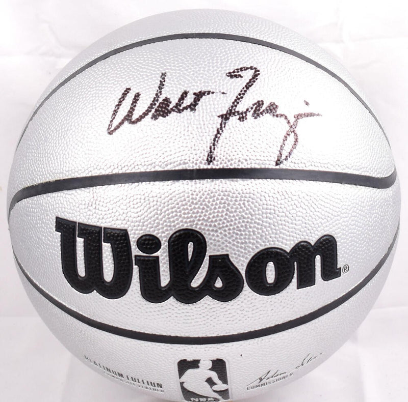 Walt Frazier Autographed Official NBA Wilson Platinum Basketball