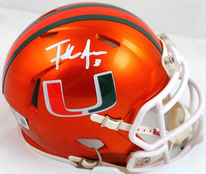 Frank Gore Signed Miami Hurricanes Flash Speed Mini Helmet