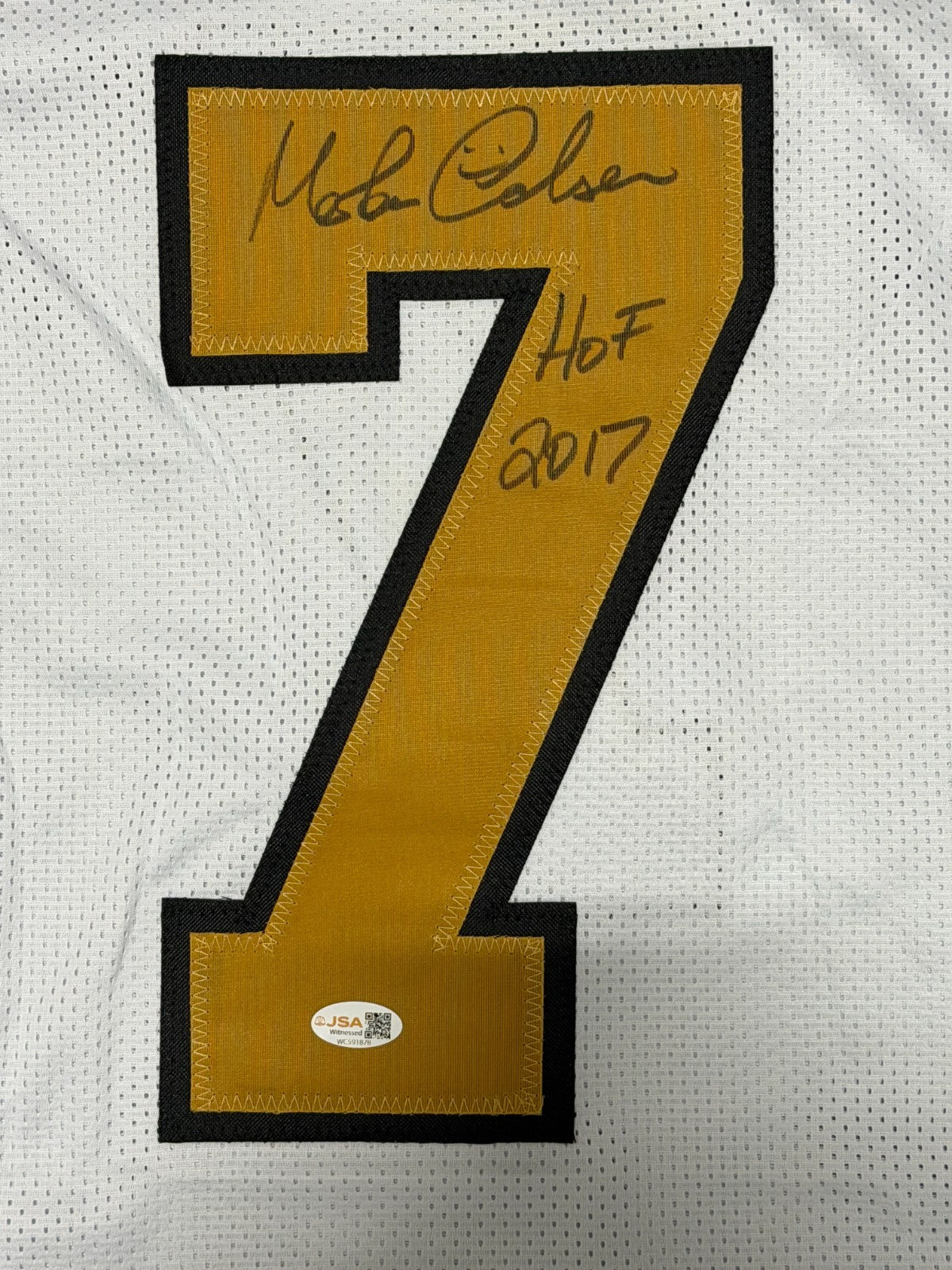 Morten Andersen New Orleans Saints Signed Custom Jersey (HOF 2017)