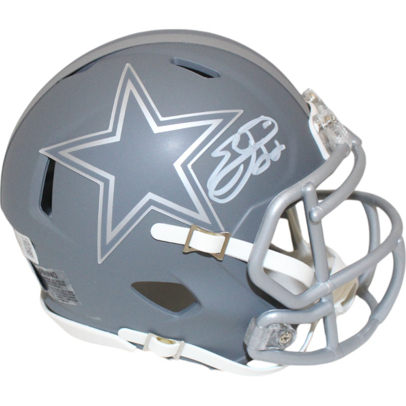 Emmitt Smith Dallas Cowboys Autographed Slate Mini Helmet (Beckett)