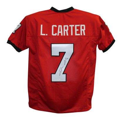 Lorenzo Carter Autographed Georgia Bulldogs Style Custom Football Jersey