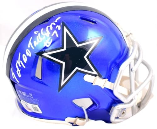 Ed "Too Tall" Jones Signed Dallas Cowboys Flash Speed Mini Helmet
