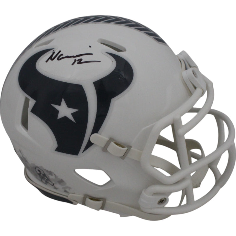Nico Collins Signed Houston Texans 2024 Salute to Service Mini Helmet (Beckett)