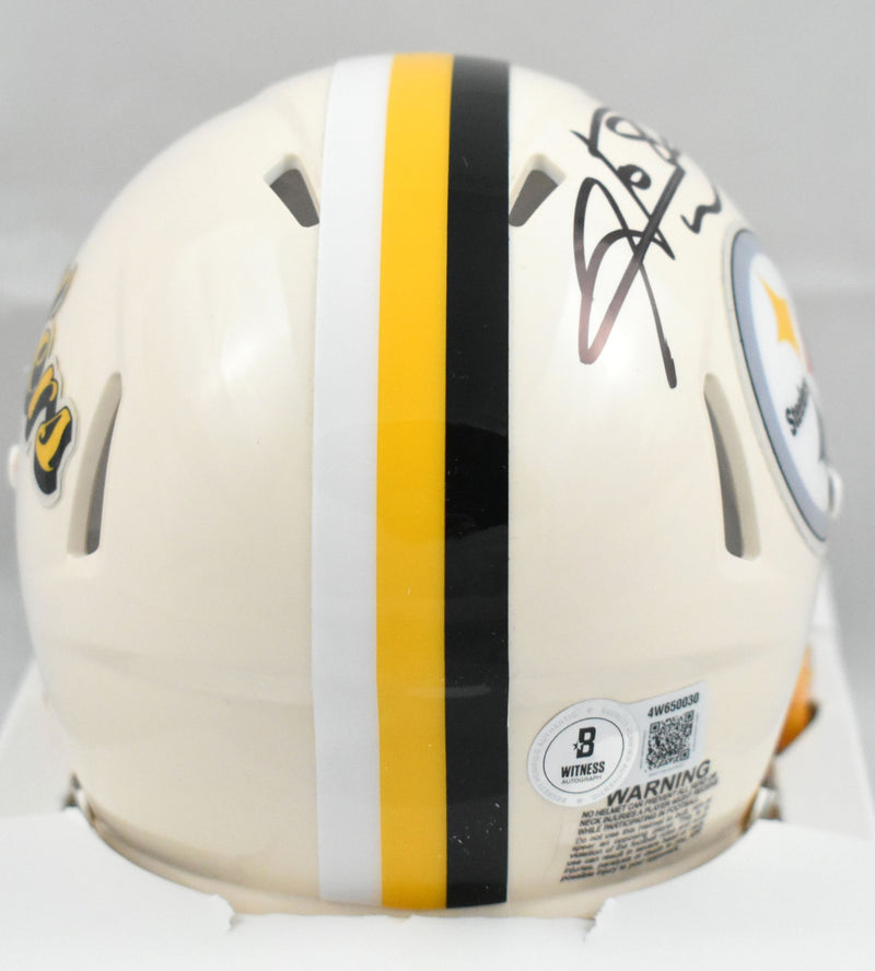 Hines Ward Autographed Pittsburgh Steelers Retro Mini Helmet