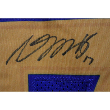 Davante Adams Autographed Pro Style Blue Jersey (Beckett Witnessed)
