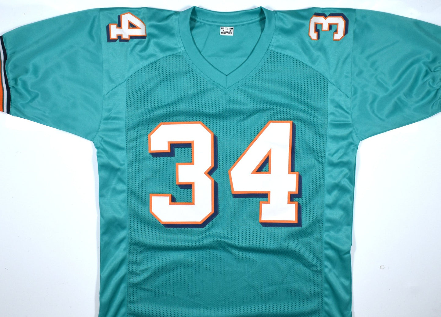 Ricky Williams Autographed Miami Dolphins Teal Custom Jersey