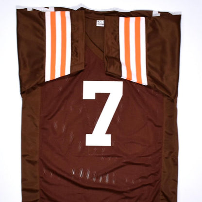 Jacoby Brissett Autographed Cleveland Browns Black Custom Jersey