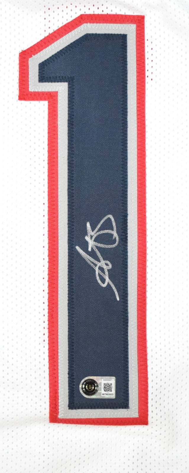 A.J. Brown Autographed White Custom Jersey