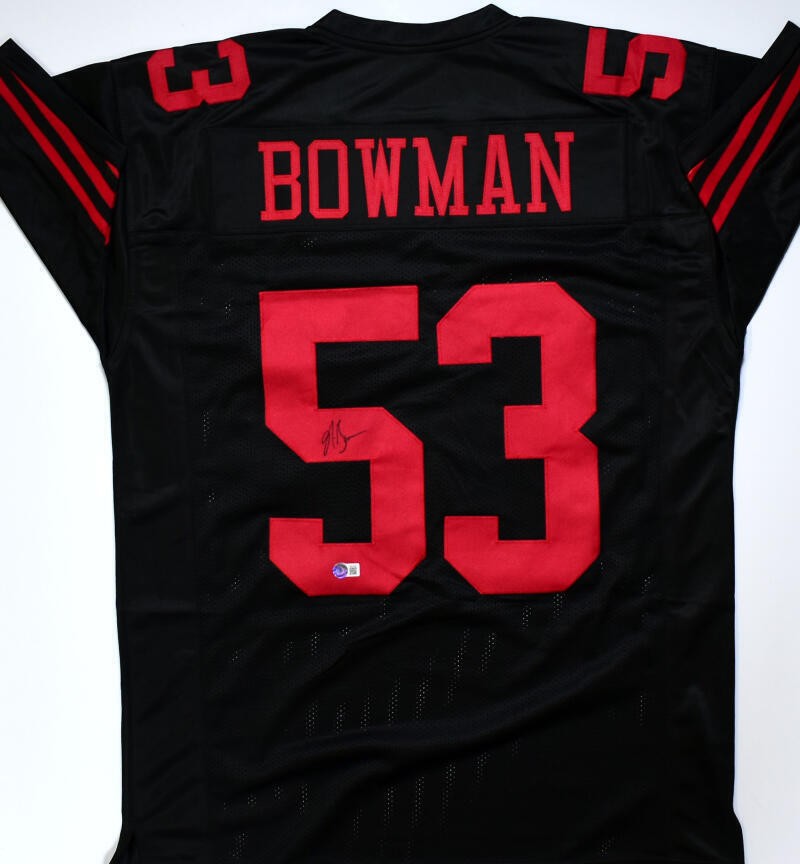 NaVorro Bowman Signed San Francisco 49ers Custom Black Jersey