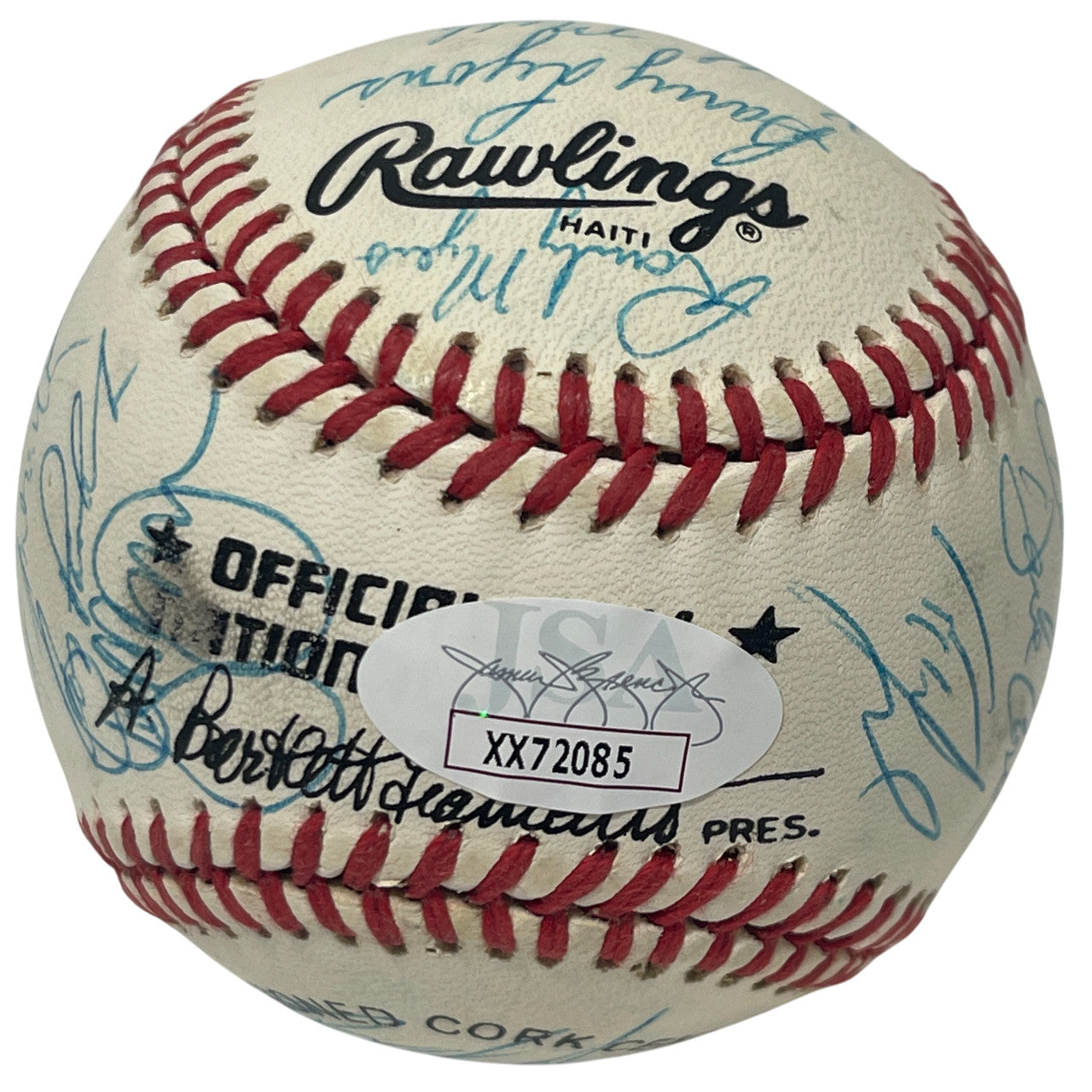 1988 New York Mets Team Signed National League Baseball JSA LOA