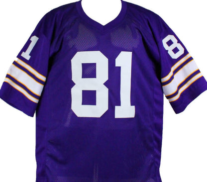 Anthony Carter Autographed Minnesota Vikings Custom Purple Jersey