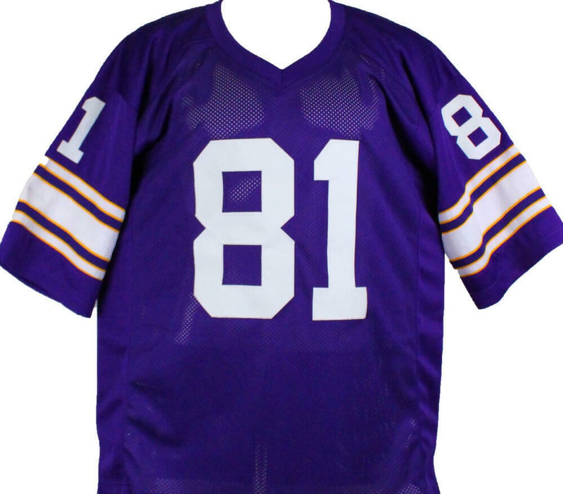 Anthony Carter Autographed Minnesota Vikings Custom Purple Jersey