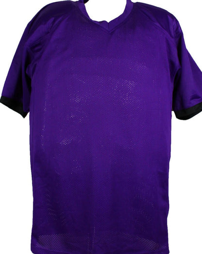 Ray Lewis & Ed Reed Signed Baltimore Ravens Purple Custom Jersey