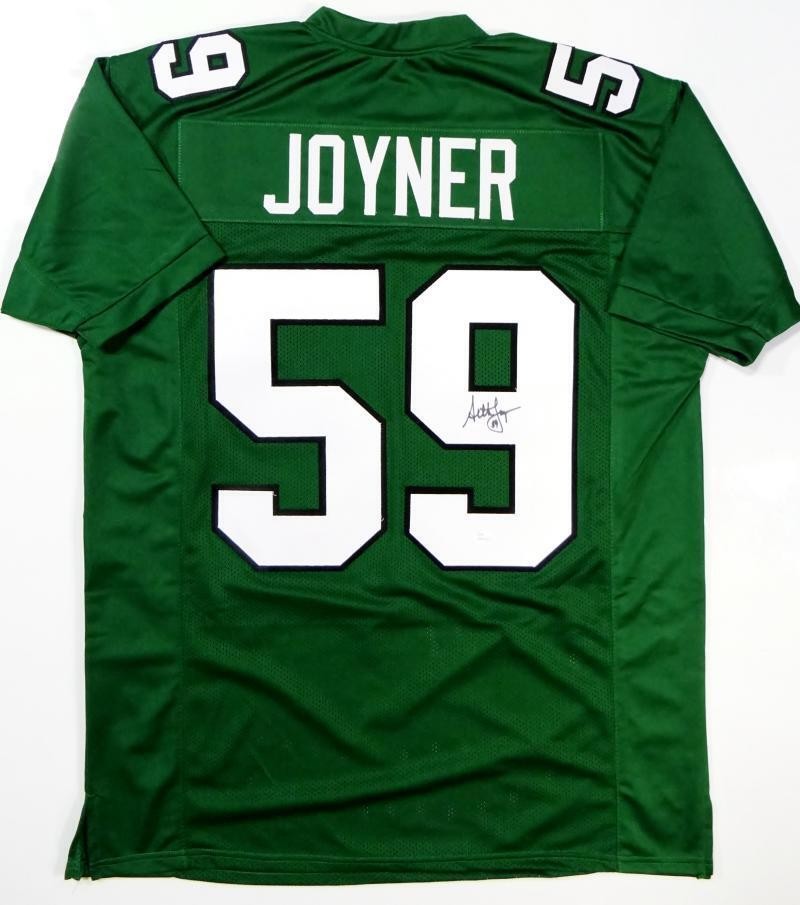 Seth Joyner Autographed Philadelphia Eagles Style Green Custom Jersey