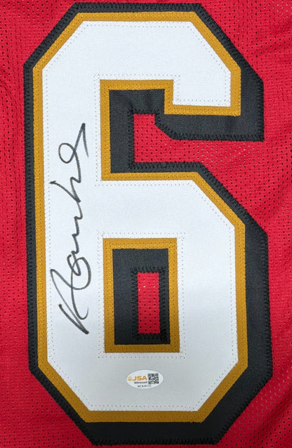 Merton Hanks Autographed San Francisco 49ers Custom Jersey