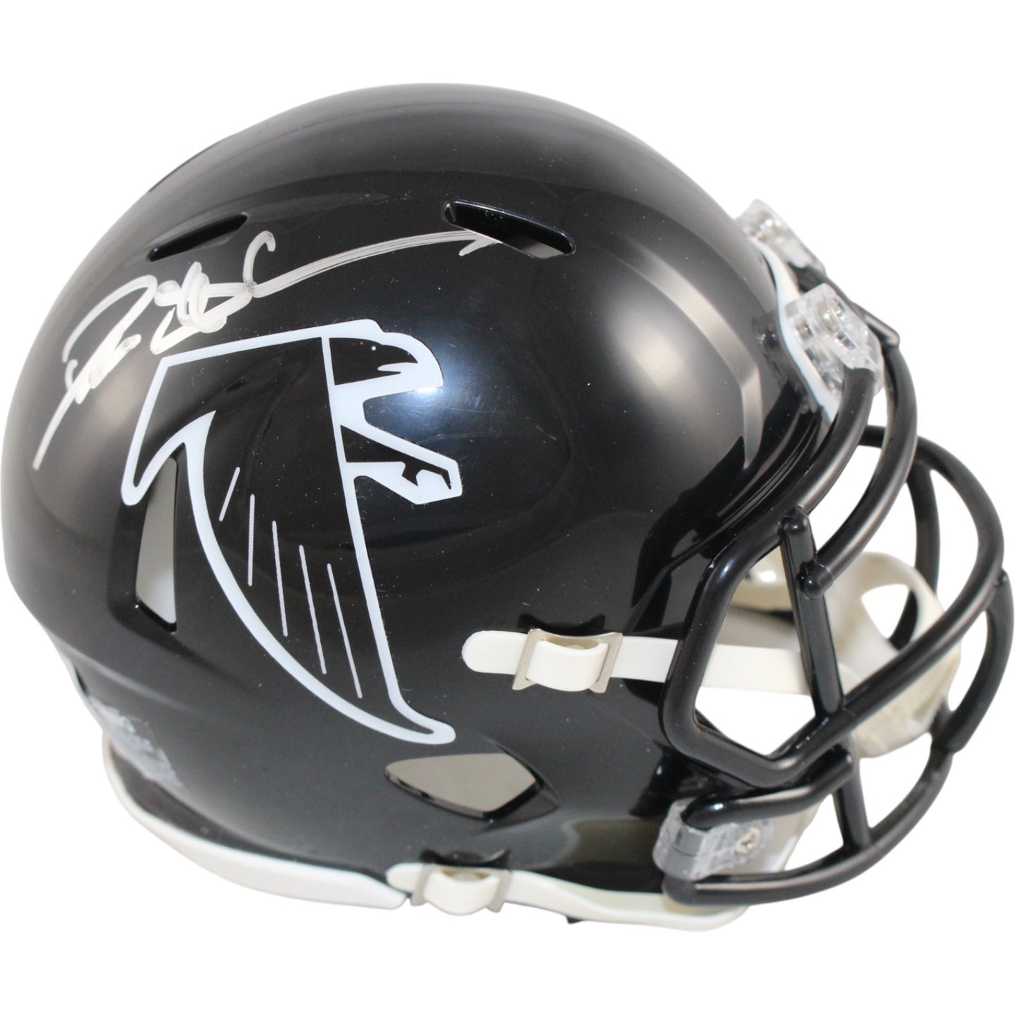 Deion Sanders Atlanta Falcons Autographed Throwback Mini Helmet (BAS)