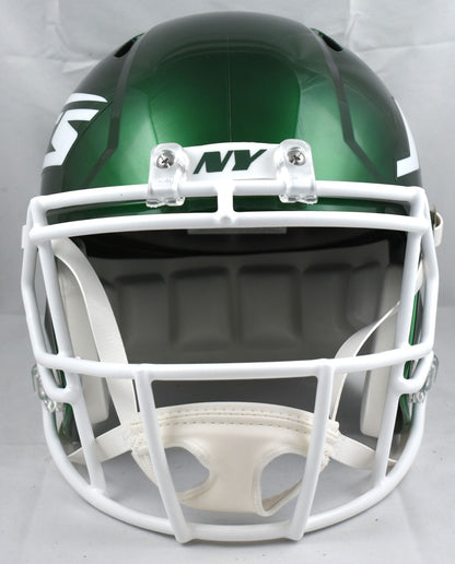 Malachi Corley Autographed New York Jets Full Size Speed Helmet