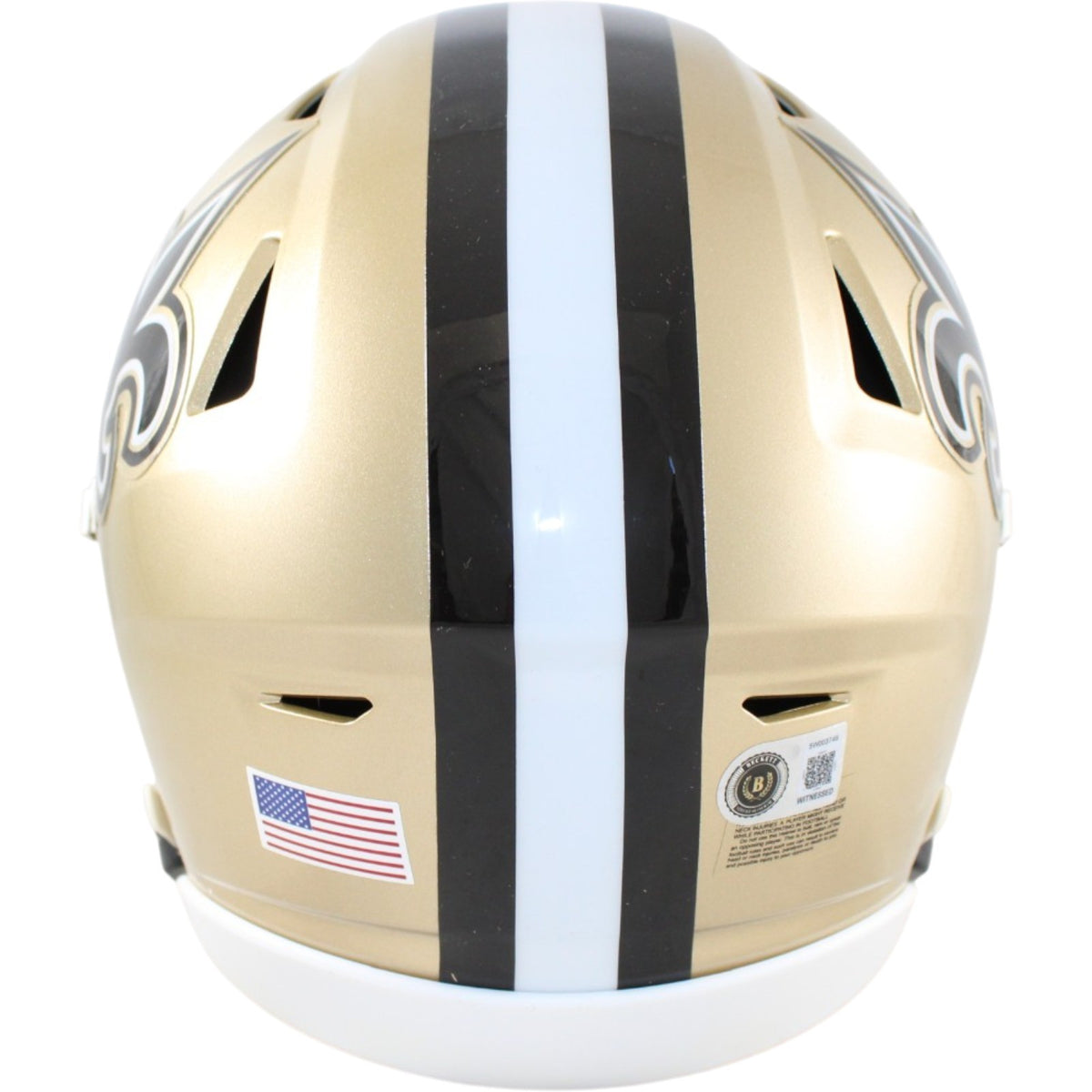 Drew Brees Autographed New Orleans Saints Mid-Size Helmet