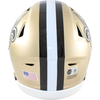 Drew Brees Autographed New Orleans Saints Mid-Size Helmet