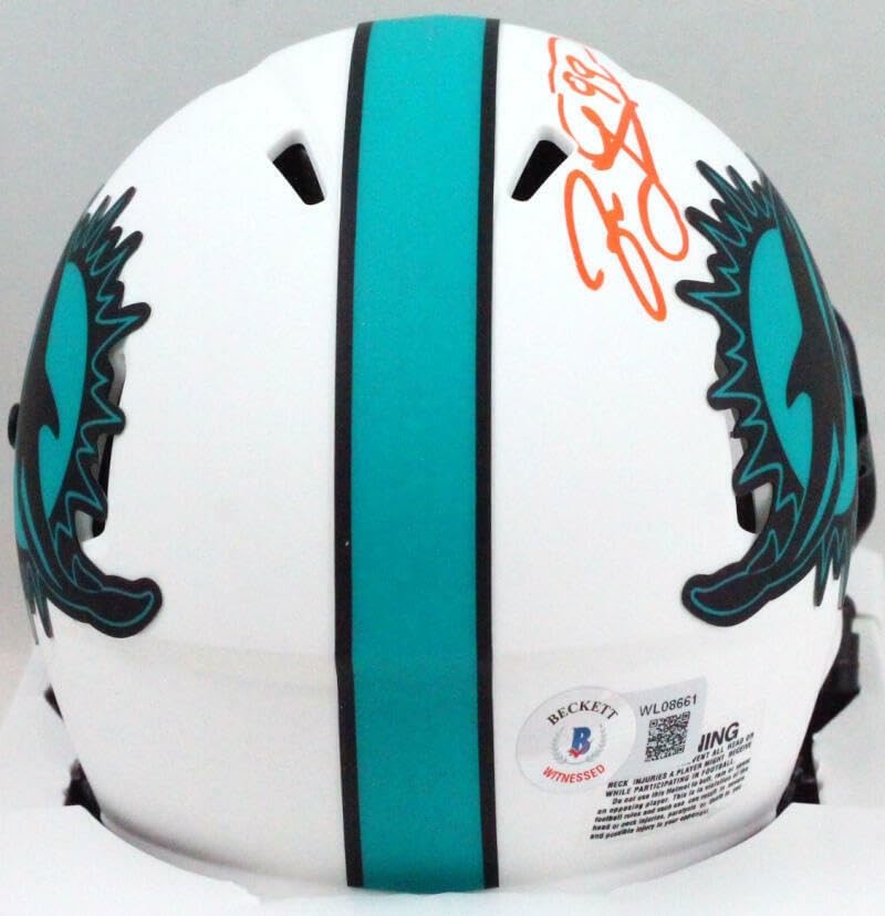 Jason Taylor Signed Miami Dolphins Lunar Mini Helmet