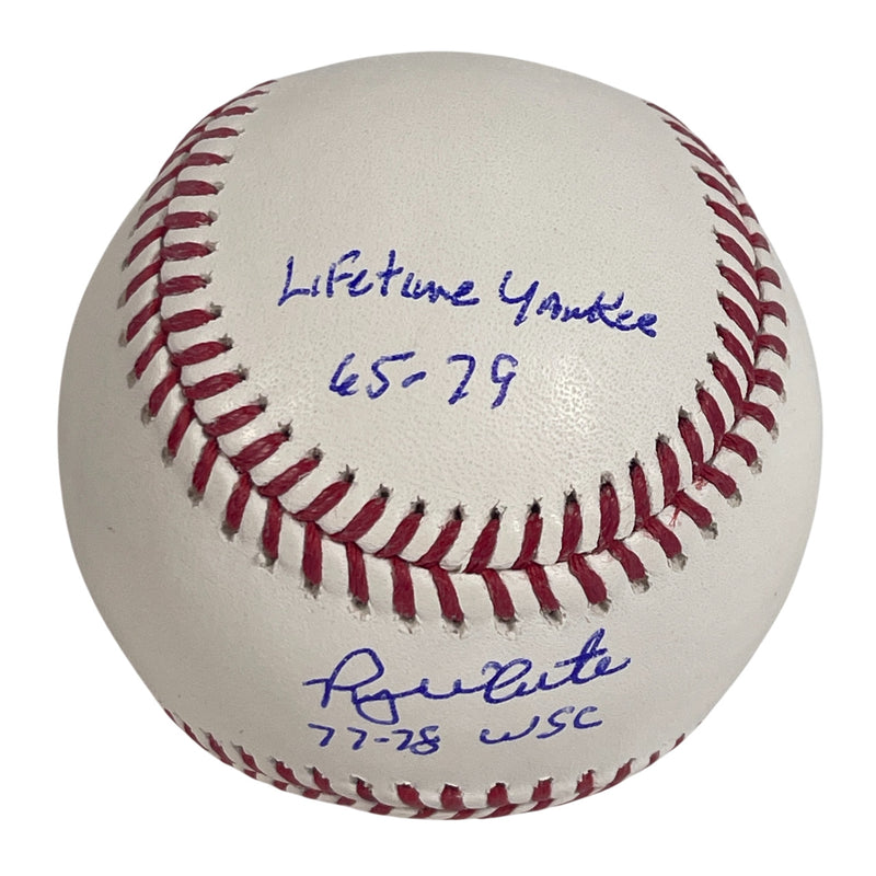 Roy White Signed New York Yankees Official MLB Baseball (3 Inscriptions)