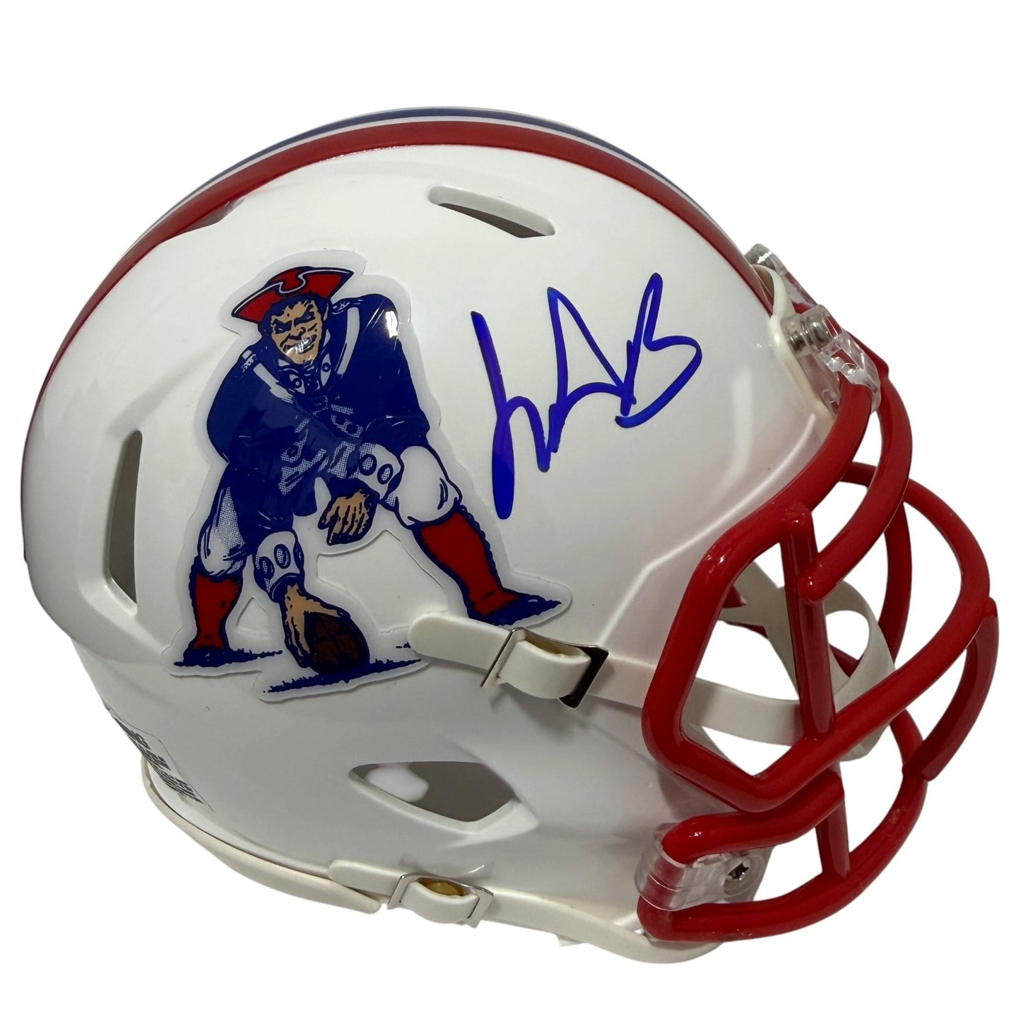 LeGarrette Blount Signed New England Patriots Throwback Mini Helmet