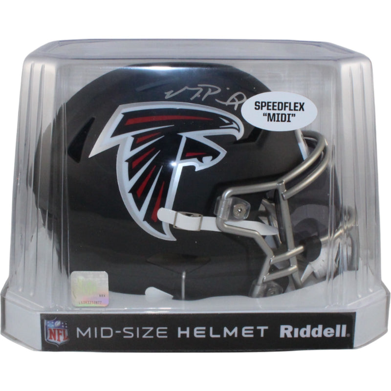 Michael Penix Autographed Atlanta Falcons Mid-Size Midi Helmet