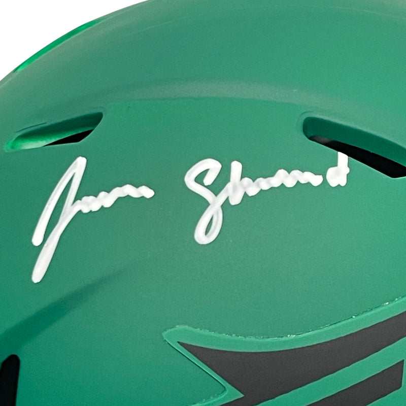 Jamien Sherwood New York Jets Autographed Rave Mini Helmet (BAS COA)