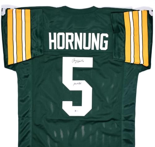 Paul Hornung Signed Green Bay Packers Style Custom Green Jersey