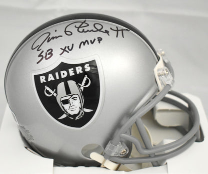 Jim Plunkett Signed Las Vegas Raiders Mini Helmet with SB MVP Inscription