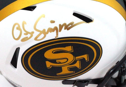 OJ Simpson Signed San Francisco 49ers Lunar Speed Mini Helmet