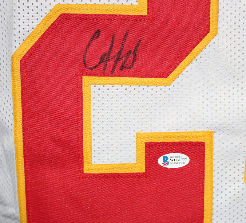 Clyde Edwards-Helaire Autographed Kansas City Chiefs Style Custom Jersey
