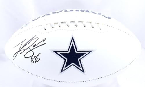 Luke Schoonmaker Signed Dallas Cowboys Logo Football