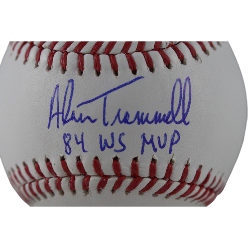 Alan Trammell Signed Detroit Tigers Official MLB Baseball 1984 WS MVP (BAS)