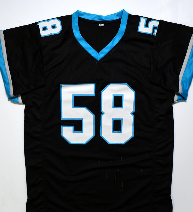 Thomas Davis Signed Black Custom Football Jersey